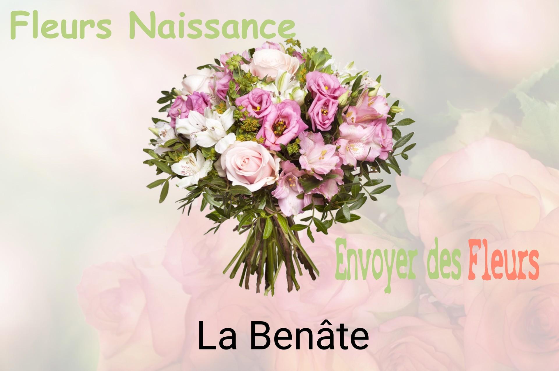 Bouquet de fleurs de naissance livré à La Benâte